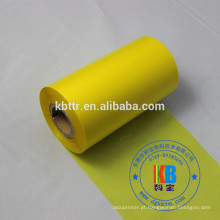 Plástico pvc impressão compatível amarelo fita ttr de material de resina de cera